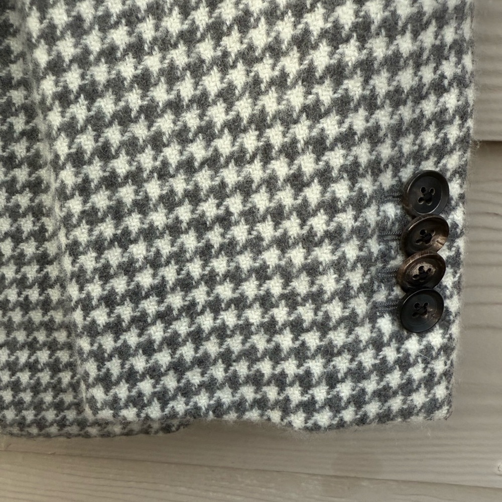 Caruso Wool Checkered Blazer - Picture 3 of 16